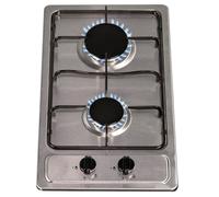 30cm Compact Domino Gas Hob In Stainless Steel With LPG Kit - SSG301SS SIA Silver One Size