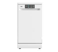 SIA SFSD459W Freestanding Dishwasher, Slimline 45cm Width, 9 Place Settings, Delay Start, 4 Programs, 29 Minute Quick Wash, White
