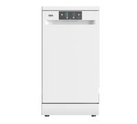 SIA 45cm Freestanding Slimline Dishwasher, 9 Place Settings, White - SFSD459W SIA White One Size
