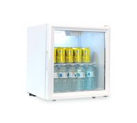 SIA DC6WH Drinks Fridge, 58L Table Top Beer & Wine Cooler With Glass Door, Interior Light, D Energy Rating, Perfect for Bedrooms and Student Flats, No Frost Technology, 2 Year Guarantee, White