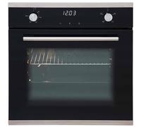 SIA 60cm Black Built In Single Electric True Fan Oven - SO103 SIA Black