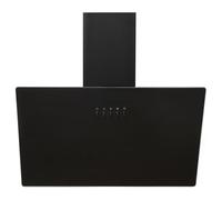 60cm Glass Cooker Hood Black Angled Chimney Extractor Fan - AH60BL SIA Black One Size
