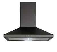SIA CHL70BL 70cm Chimney Cooker Hood Kitchen Extractor Fan in Black