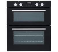 SIA DO101 60cm Black Built Under Double Electric Fan Oven With Digital Timer