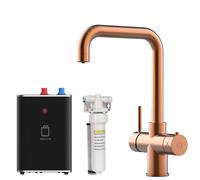 SIA BWT340CU Copper 3-in-1 Instant Boiling Hot Water Tap Including Tank & Filter