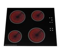 SIA CERH60BL 60cm 4 Zone Touch Control Electric Ceramic Hob In Black
