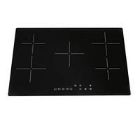 SIA CERH75BL 75cm Electric Ceramic Hob Cooktop. 5 Zone with Touch Control, 9 Power Levels, Child Safety Lock, Black, 2 Years Parts & Labour Guarantee