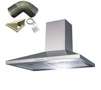 SIA CHL60SS 60cm Stainless Steel Chimney Cooker Hood Extractor And 3m Ducting