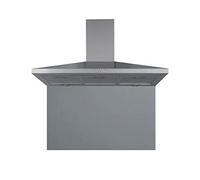 SIA CHL90SS 90cm Stainless Steel Chimney Hood Fan And Toughened Glass Splashback