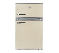 SIA Cream Freestanding Under Counter Retro Fridge Freezer 88L - Rfm88C