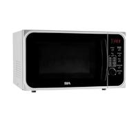 SIA FCM25SI 25ltr Freestanding Combination Microwave Oven, Digital Display, 5 Power Control Levels 900w in Silver