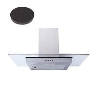 SIA FL70SS 70cm Flat Glass Stainless Steel Chimney Cooker Hood Fan And Filter