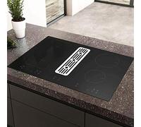 SIA IHDR80BL 80cm Black Induction Hob With Built In Downdraft Extractor Fan