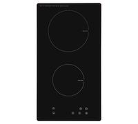 Sia Indh30Bl 30Cm Black Domino 2 Zone Touch Control Electric Induction Hob