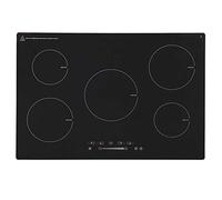 SIA INDH90BL/1 90cm Black Touch Control 5 Zone Induction Hob With Child lock