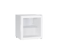 SIA Mini Drinks Fridge, Table Top 46L Wine Cooler, Glass Door, White - DC3W SIA White