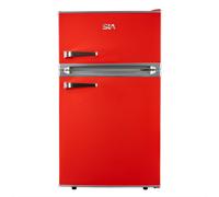 SIA Red Freestanding Under Counter Retro Fridge Freezer 88L - RFM88R SIA Red