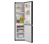 SIA SFF15144BL/E 60/40 Split Freestanding 165L Combi Fridge Freezer in Black, 4* Freezer Compartment, E Rated, Reversible Doors, Adjustable Shelves, 2 Years Parts & Labour Guarantee