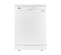 SIA SFSD604W Freestanding Dishwasher, 14 Place Settings, 4 Program Settings, 29 Minute Quick Wash, White