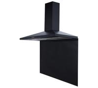 SIA Black Toughened Glass Kitchen Splashback 100cm x 75cm - SP100BL | Size: 100 cm x 75 cm SIA Black 100 cm x 75 cm