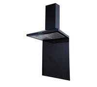 SIA SP60BL Toughened Glass Splashback for Kitchen, Cookers, Hobs, 60cm x 75cm, Heat Resistant, Black