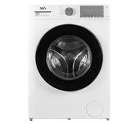 SIA SWM80WM 8kg Freestanding Washing Machine, 1400RPM Spin Speed, A Rated, Smart One Touch Programme, BLDC Inverter, White, 2 Years Parts & Labour Guarantee