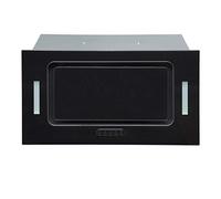 SIA UCG52BL 52cm Black Glass Built In Under Canopy Kitchen Cupboard Cooker Hood