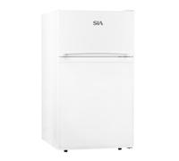 Sia Uff01Wh 88L White Freestanding Under Counter 2 Door Fridge Freezer
