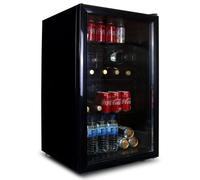 SIA Under Counter Drinks Fridge 118L Beer / Wine Cooler With Glass Door DC1BL in Black SIA Black