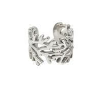 Siaa Sculpted Silver-Plated Cuff Earrings for Women Adjustable Hypoallergenic Ladies Earrings, Elegant Minimalist Fashion Jewellery, UK Designed Womens Accessories, Non-Pierced Modern Statement Piece