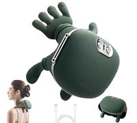 Siaasoo Massage Master for Shoulder, Electric Kneading Massage Pillow, for Shoulder, Neck, Lower Abdominal, Shiatsu Back and Neck Massager with Heat, Electric Cordless Gifts to Men Women (Green)