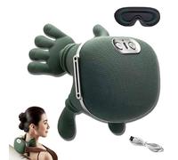 Siaasoo Massage Master for Shoulder, Neck, Lower Abdominal, Airlandolists Neck and Shoulder Massager with Heat, Simulated Human Hand Cervical Trapezius Neck Massager Pillows