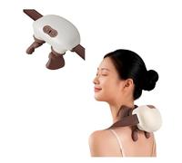 Siaasoo Massage Master for Shoulder, Neck Massager Pillow with 3-Speed Adjustment, Electric Deep Tissue 3D Kneading Massage ,Gifts for Women, Men, Mom and Dad(White )