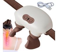Siaasoo Neck Massager - 2 Heat Modes, Neck and Shoulder Massager, Massage Master | Deep Tissue Relaxation Device for Home Travel, Breaks, Daily Routine