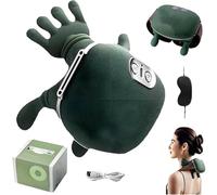 Siaasoo Neck Massager, N7 Shoulder and Neck Massager with Heat, Shiatsu Deep Tissue Kneading, 3-Speed Adjustable, Ergonomic Fit for Home Office Travel & Men Women Relaxation