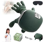 Siaasoo Neck Massager, Siaasoo Massage Neck, with Eye Patch Kneading Massager, Tissue Shiatsu Electric Massage Master for Shoulder, Rechargeable USB, for Necks, Back, and Lower Abdomen