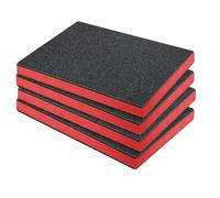 SiaBiced 4 Foam Inserts for Box Compartments, Cuttable, EPE, Suitable for, Storage and Craft Projects, 40X50X3cm