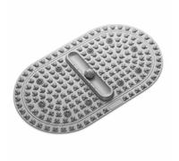 SiaBiced Acupressure Mat for Foot Massage & Pressure, Liquid Soft Silicone, Gray, One Ball