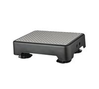SiaBiced Adjustable Step Stool with Wide Base and Safe Surface Portable Footrest with Height Adjustment Made of PP for Children Seniors Women for Ha, White