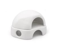 SiaBiced Aquarium Tunnel Cave for Fish &, Under Gravel Fish Tank Decor Ornament, White, 2 pieces