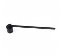 SiaBiced Candle Wick Extinguishing Bell Tool Stainless Steel Rust Resistant Rotating Head Reaches Deep Jars for Reduced Black Smoke Suitable for Living Room, Black