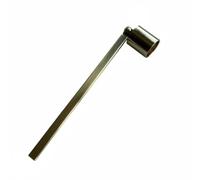 SiaBiced Candle Wick Extinguishing Bell Tool Stainless Steel Rust Resistant Rotating Head Reaches Deep Jars for Reduced Black Smoke Suitable for Living Room, Yellow Bronze