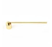 SiaBiced Candle Wick Extinguishing Bell Tool Stainless Steel Rust Resistant Rotating Head Reaches Deep Jars for Reduced Black Smoke Suitable for Living Room, Gold