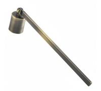 SiaBiced Candle Wick Extinguishing Bell Tool Stainless Steel Rust Resistant Rotating Head Reaches Deep Jars for Reduced Black Smoke Suitable for Living Room, Bronze