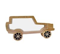 SiaBiced Car Design Wooden Piggy Bank for Saving Money - Ideal for Kids And Adults, Unpainted