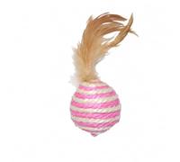 SiaBiced Cat Toy Ball, Interactive Sisal, Sisal Ball 4.3cm (Random Colour) | Lightweight Build, Cat Enrichment Toy, Home Entertainment, For Pet Enthusiasts
