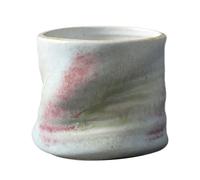 SiaBiced Ceramic Coffee Cup Mug Mini Coffee Cup Handless Pottery 200ml Teacup Tea Cup for Latte Espresso Cappuccino Coffee Coffee Shop, White
