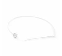 SiaBiced Clear PP Loop Fasteners for Tags & Clothing Tags, Hand-Threaded Security Tag Strings, Snap Lock Loops