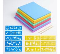 SiaBiced Colorful Foam Board Sheets, A4 EVA Foam for Crafts, 4mm Thick Board, Supplies