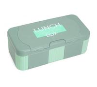 SiaBiced Compartmented Bento Lunch Box, Microwave Meal Prep Containers, 1100ml PP Snack Box, with, Green, Green